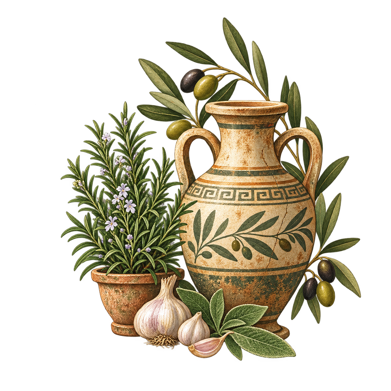 Illustration for the Ancient gardens era